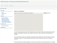 Tablet Screenshot of dailyproxylists.com